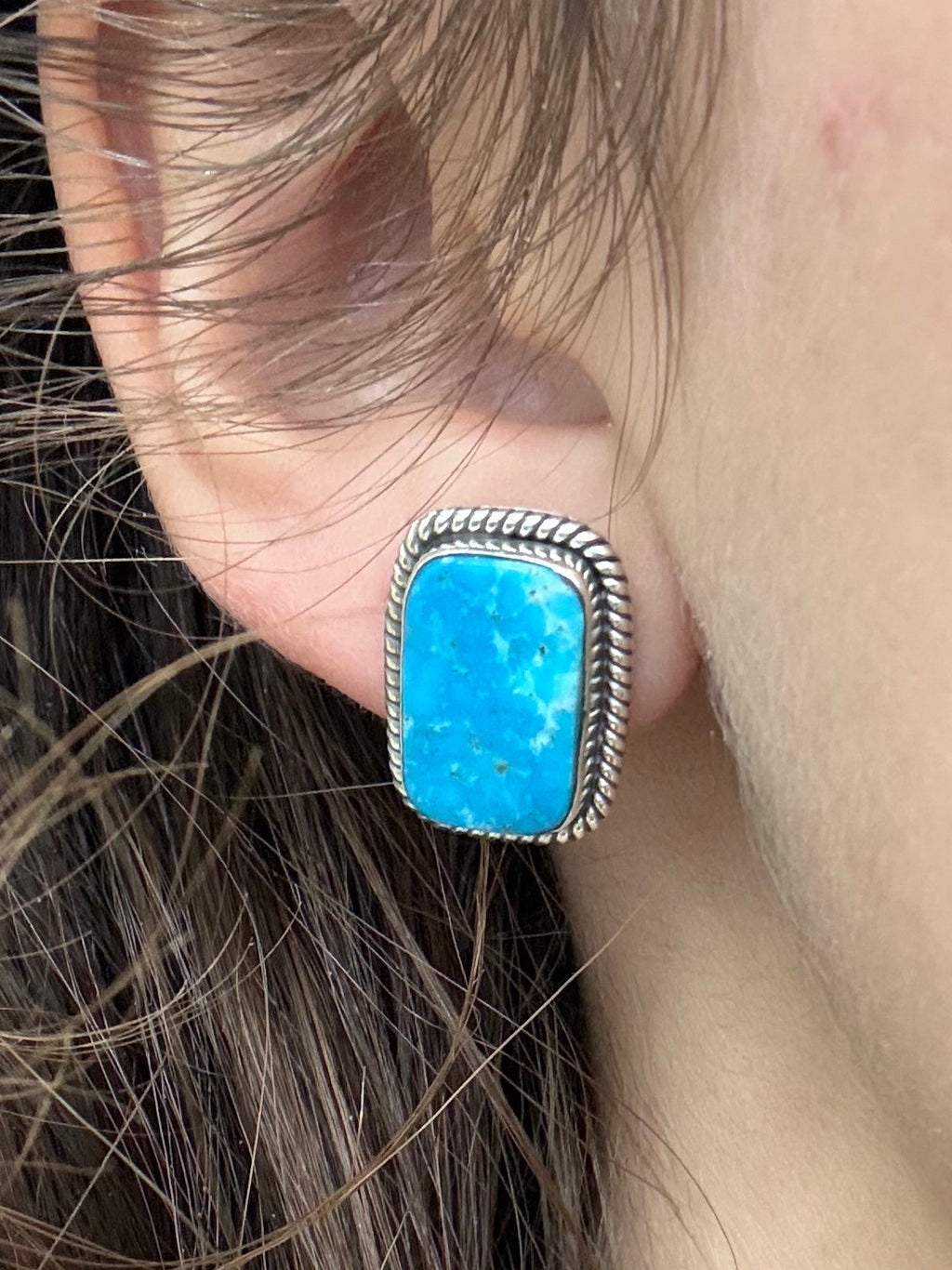 Sonoran Turquoise Square Earrings