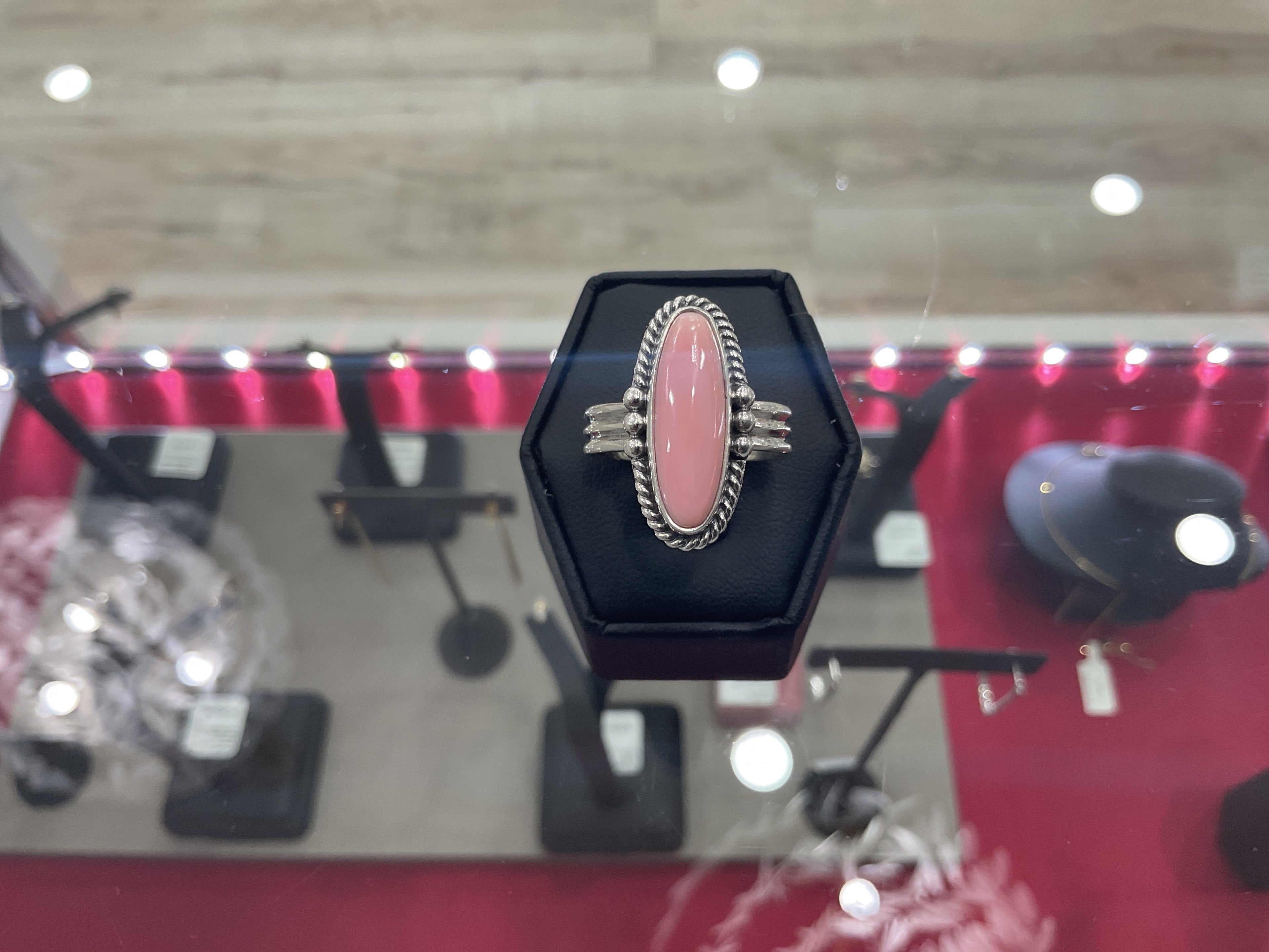 Pink Conch Oval Ring