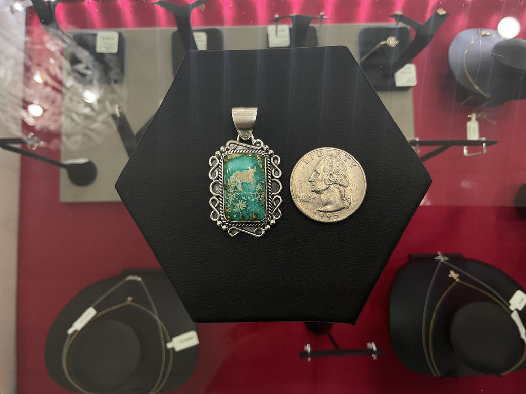 Sonoran Turquoise Square Pendant