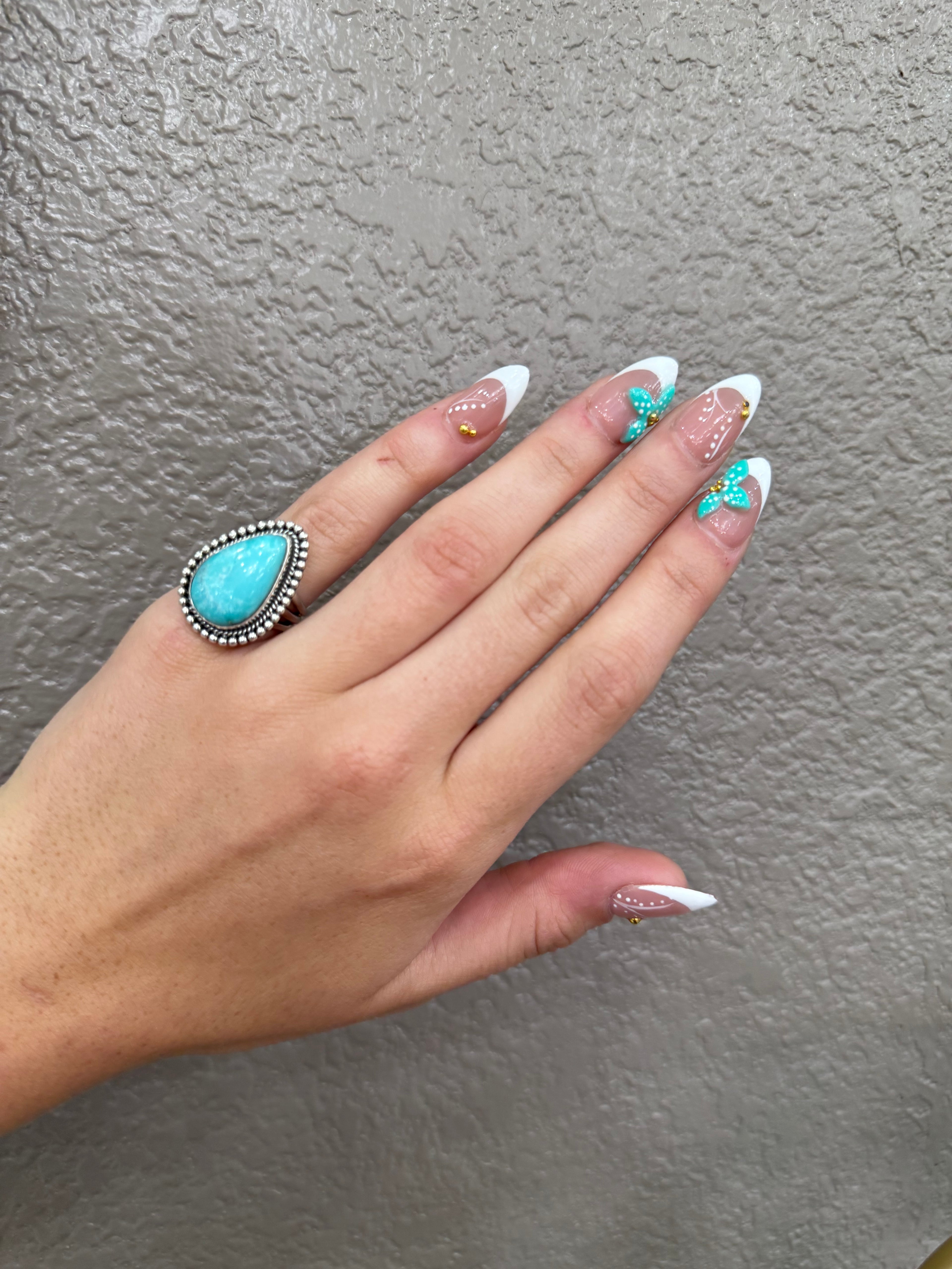 Sonoran Turquoise Teardrop Ring
