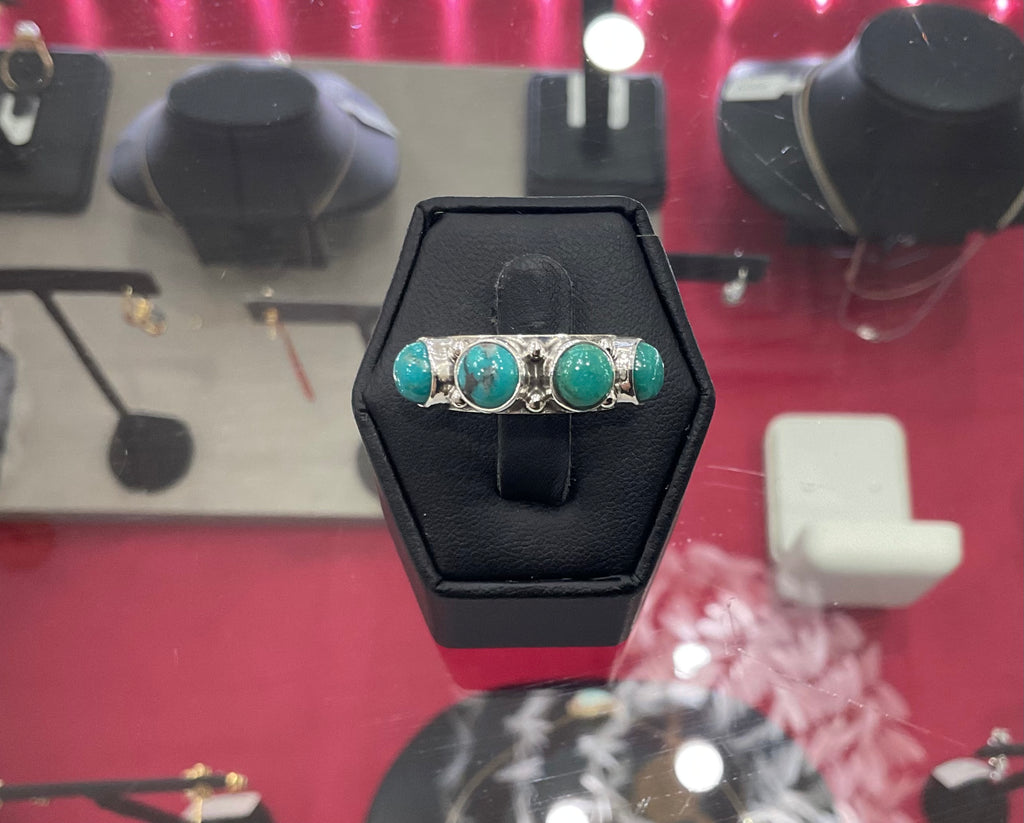 Kingman Turquoise Mega Stacker Ring