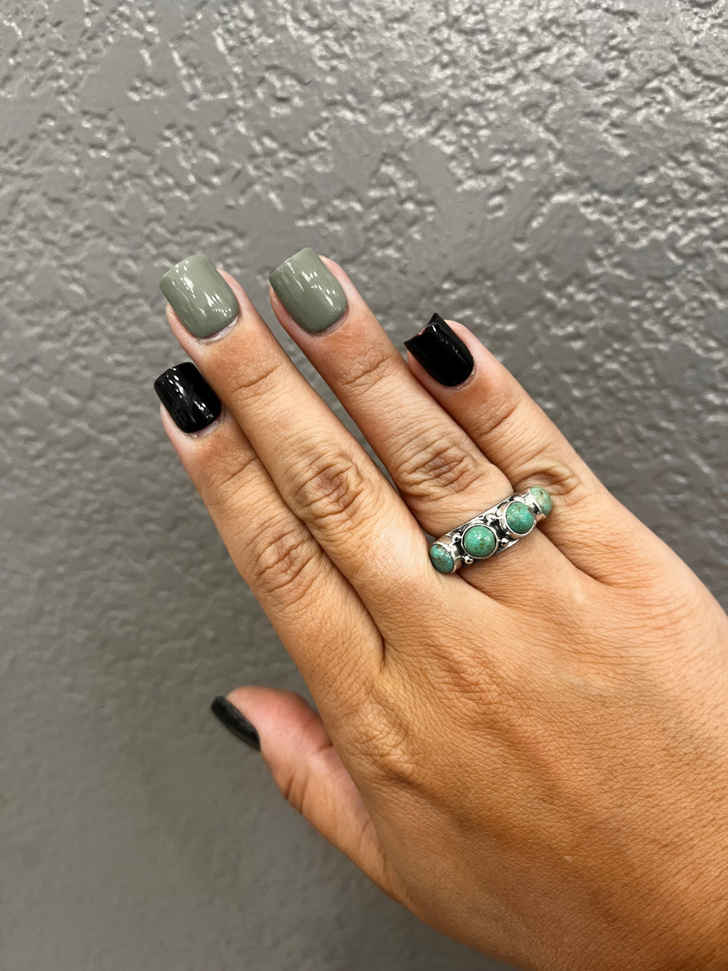 Kingman Turquoise  Mega Stacker Ring