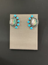 Load image into Gallery viewer, Kingman &amp; Abalone Shell Earrings
