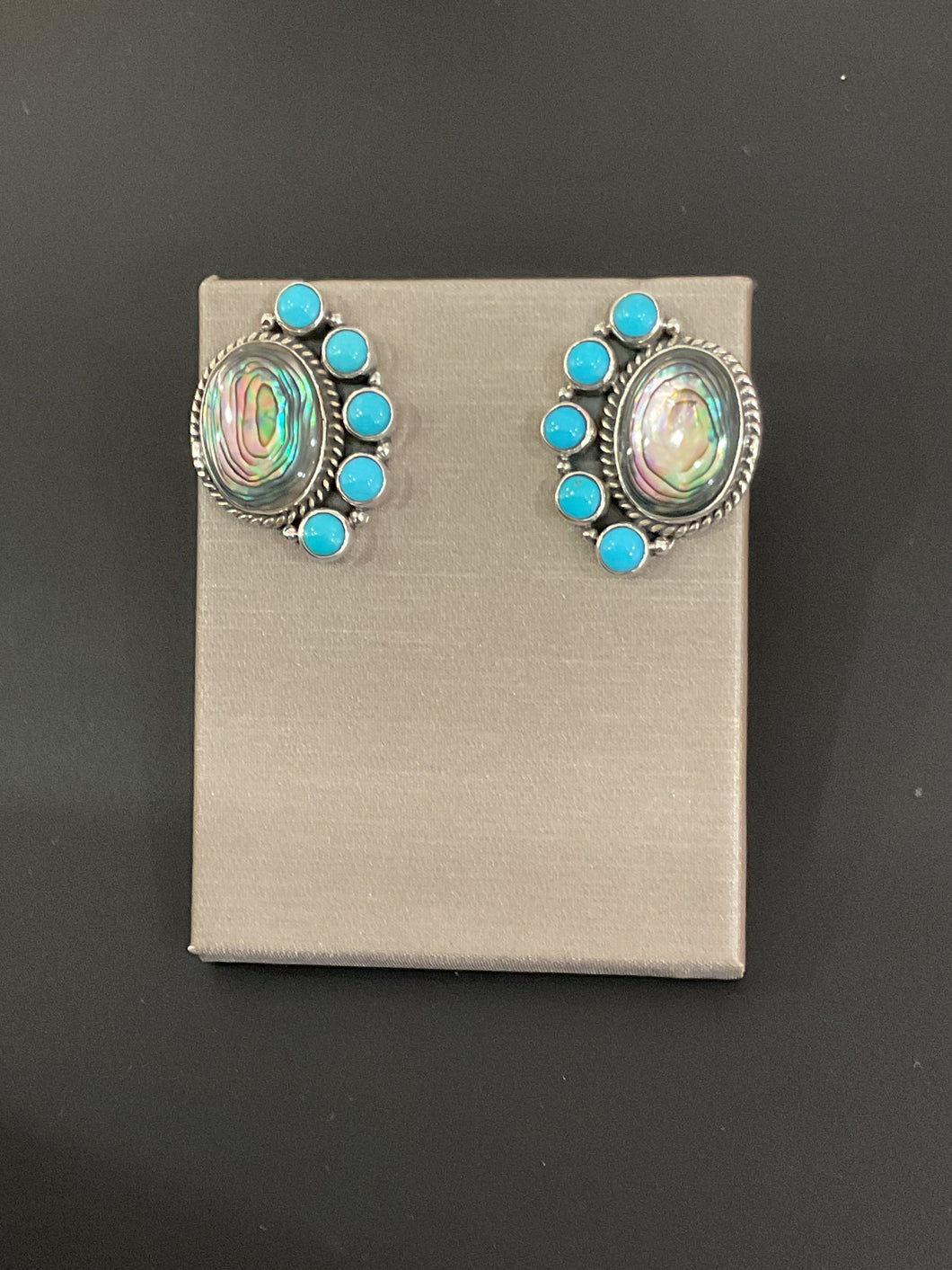 Kingman & Abalone Shell Earrings