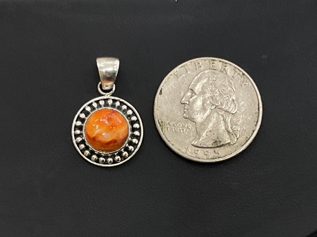 Orange Spiny Oyster Pendant
