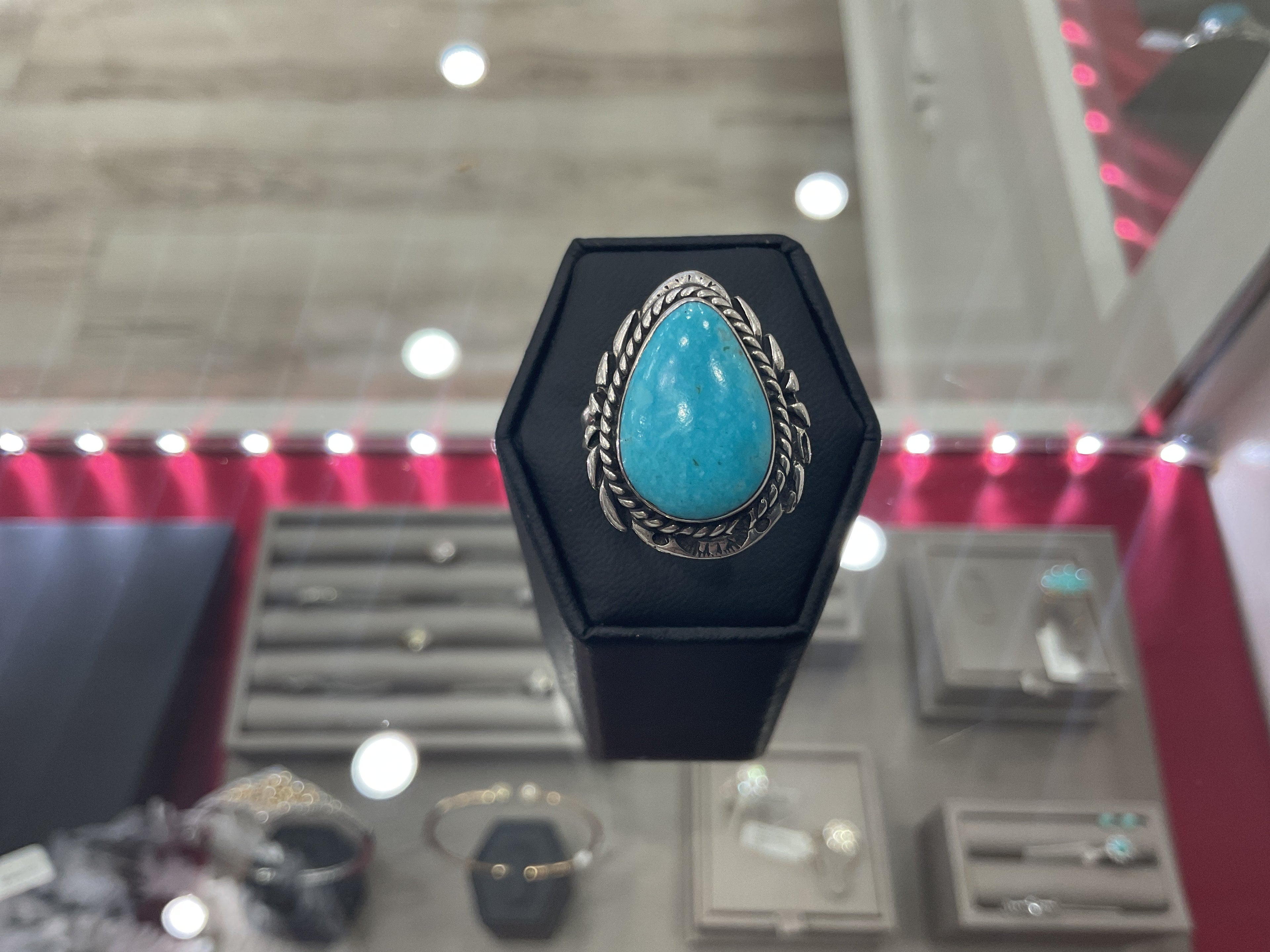 Sonoran Turquoise Teardrop Ring
