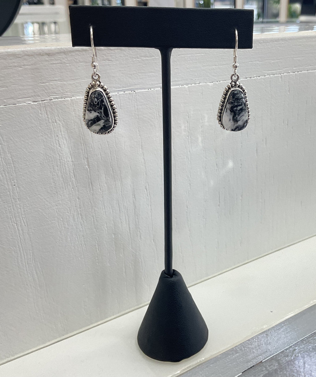 White Buffalo Earrings