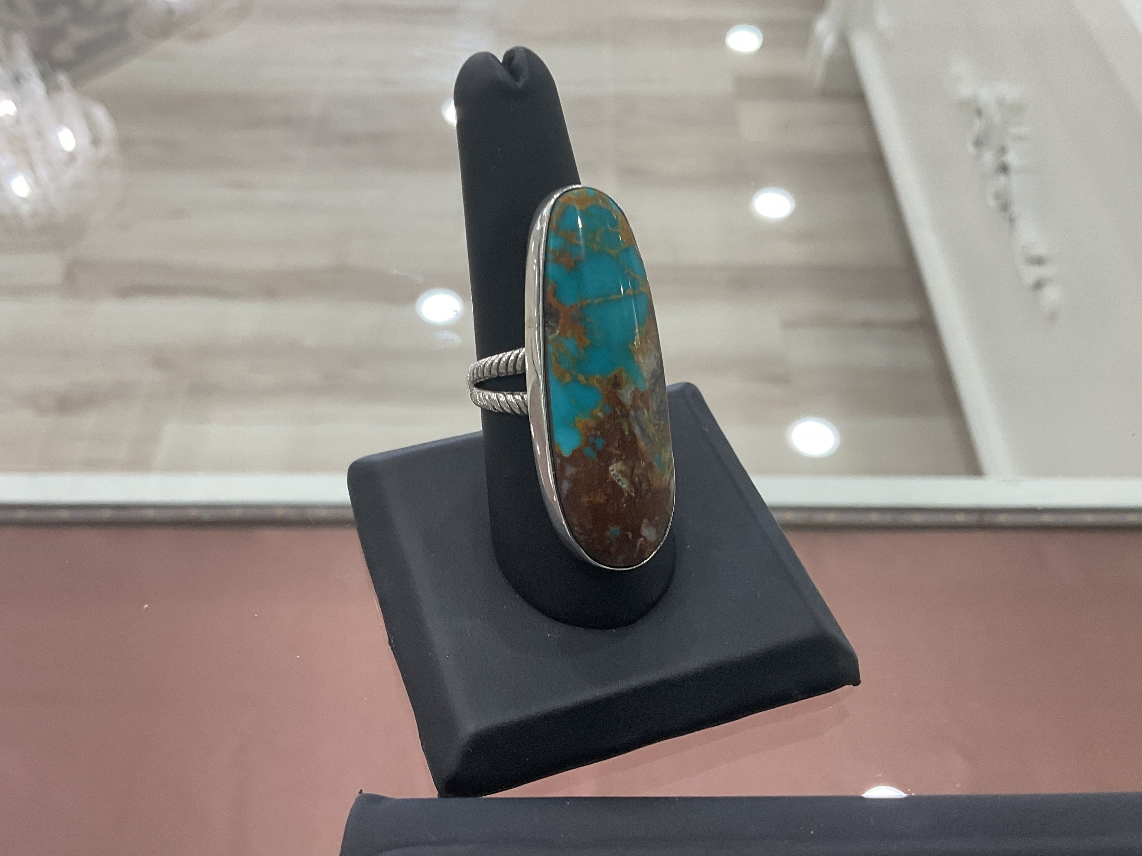 Nevada Turquoise and Sterling Silver Ring
