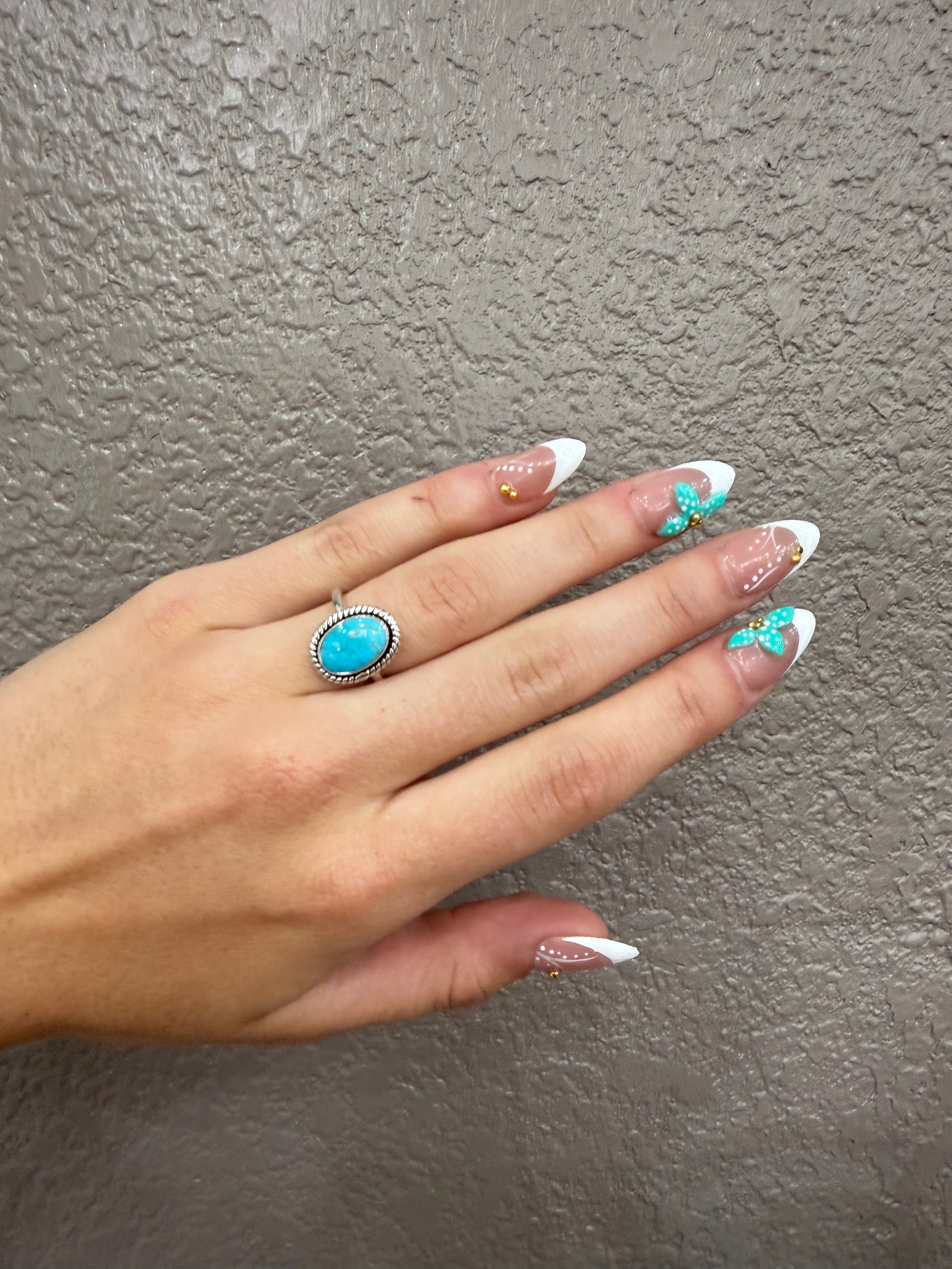 Kingman Turquoise Oval Ring