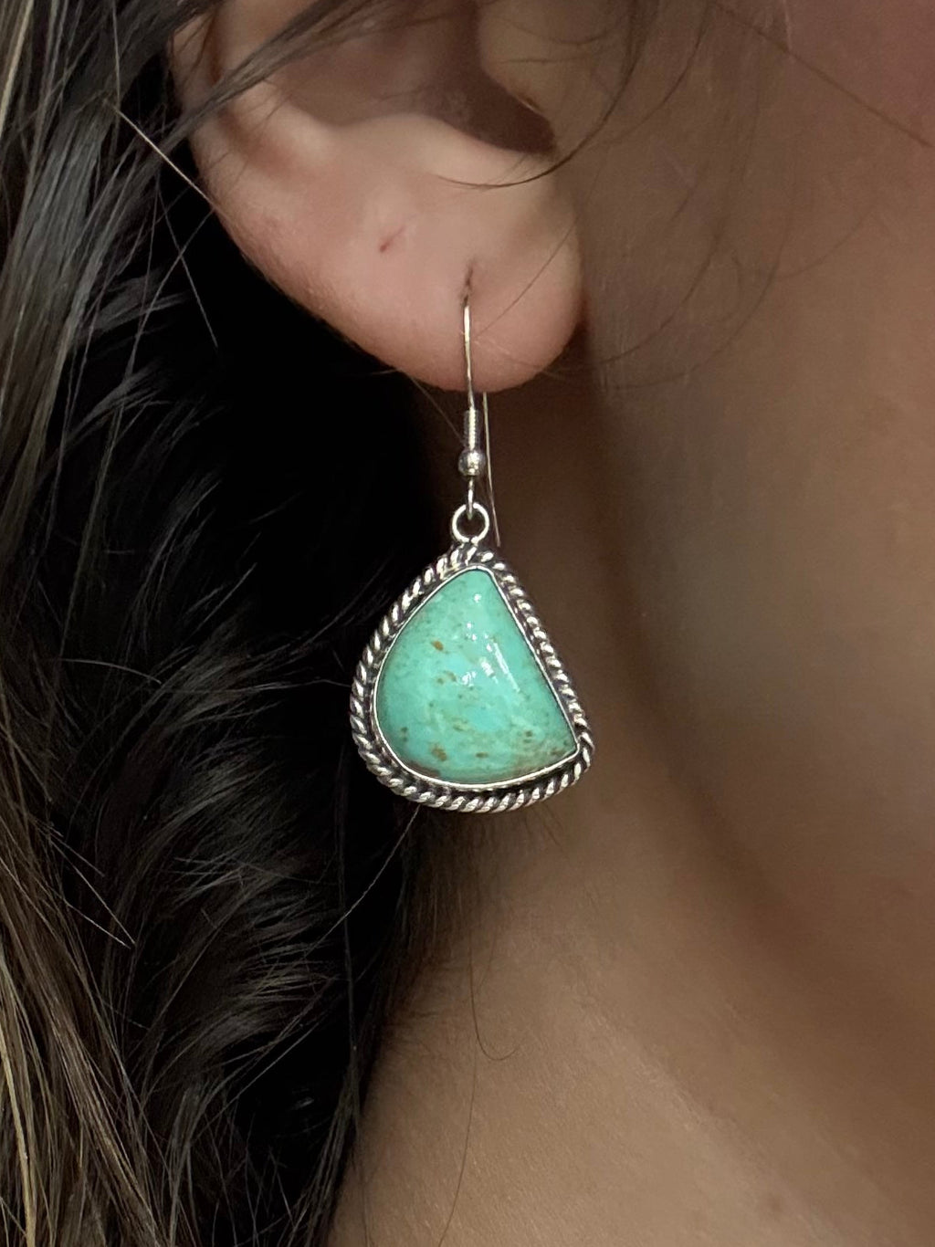 Kingman Half Moon Sterling Silver Earrings