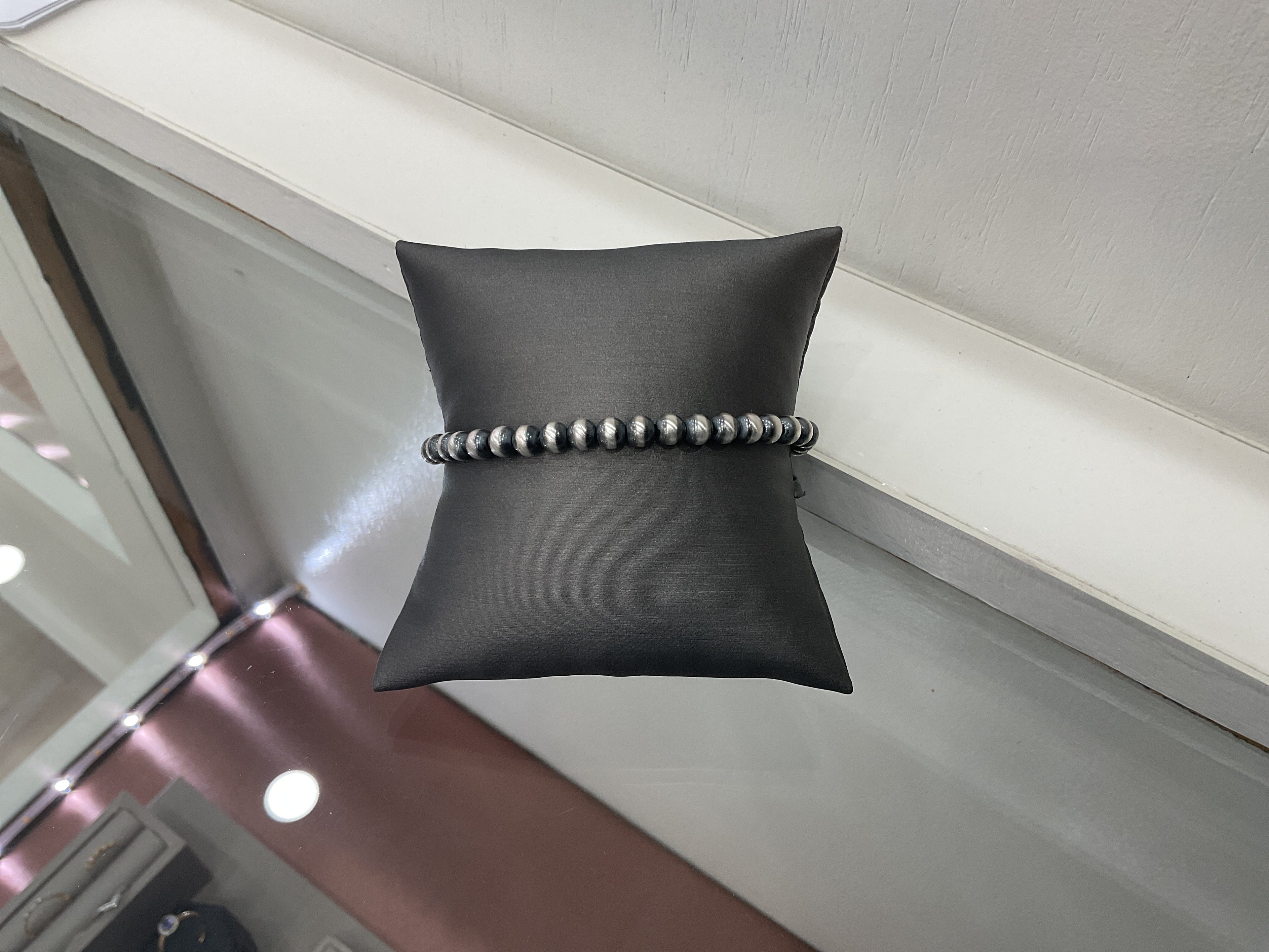 4mm Sterling Silver Pearl Bracelet