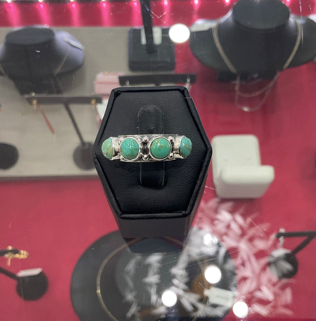 Kingman Turquoise  Mega Stacker Ring