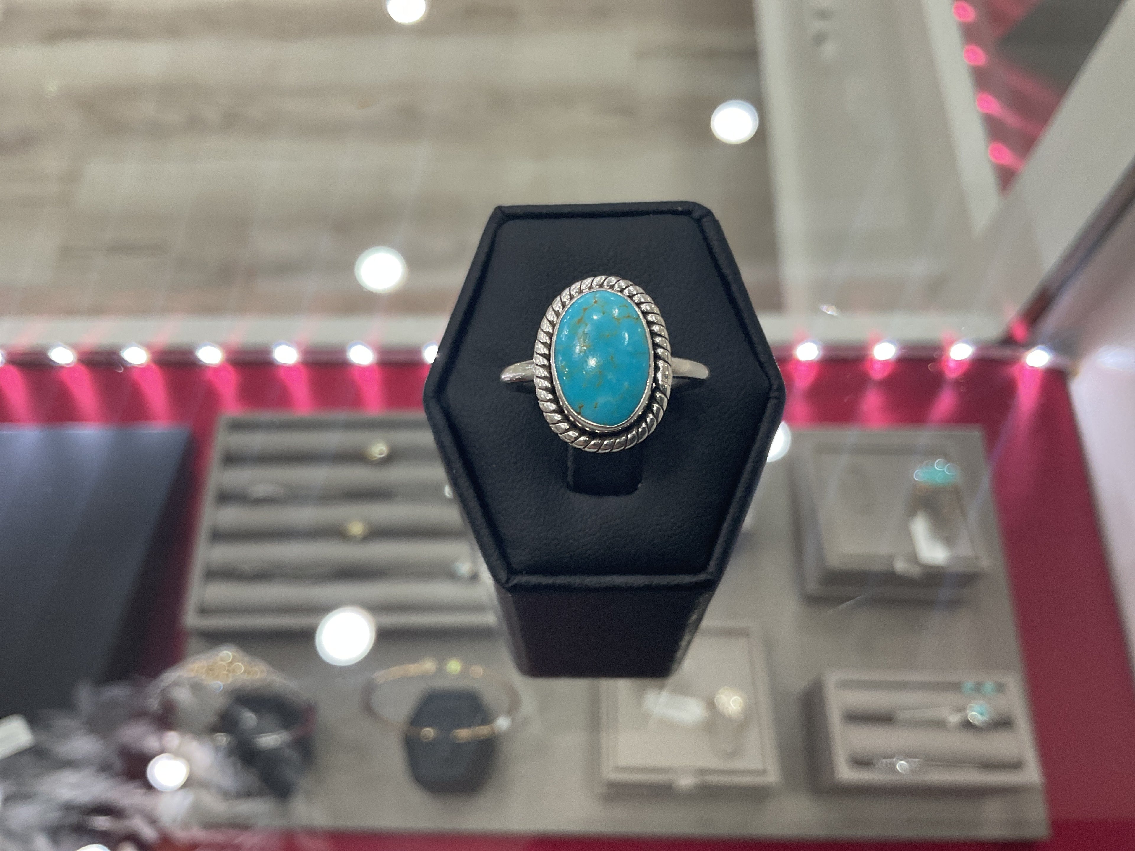 Kingman Turquoise Oval Ring