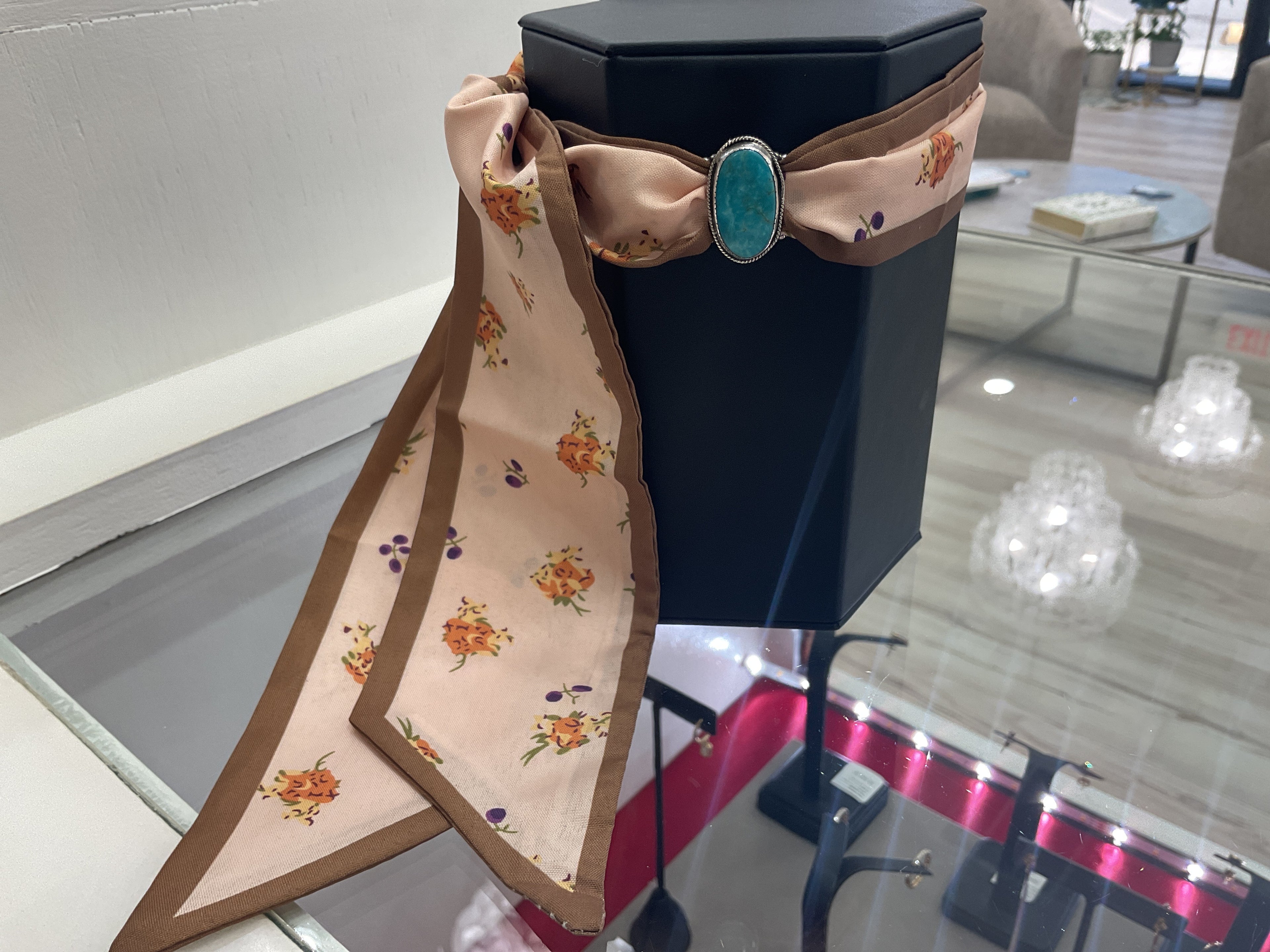 Kingman Turquoise Twilly Scarf Slide/Pendant