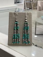 Load image into Gallery viewer, Kingman and Oxi Bead Statement Earrings
