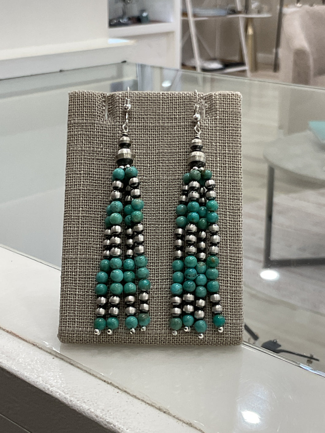 Kingman and Oxi Bead Statement Earrings