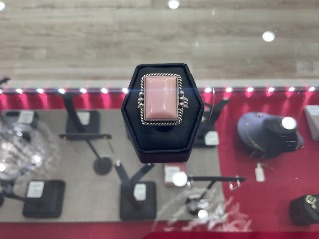 Pink Conch Square Ring