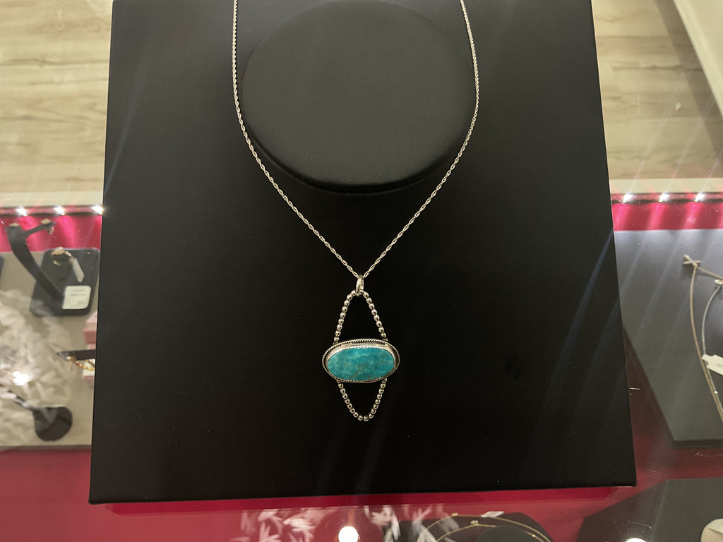 Kingman Turquoise Twilly Scarf Slide/Pendant