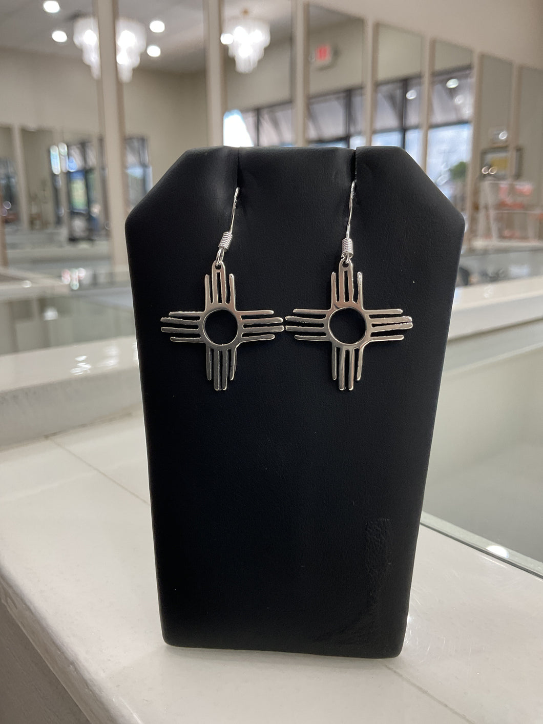 Sterling Silver Zia Earrings