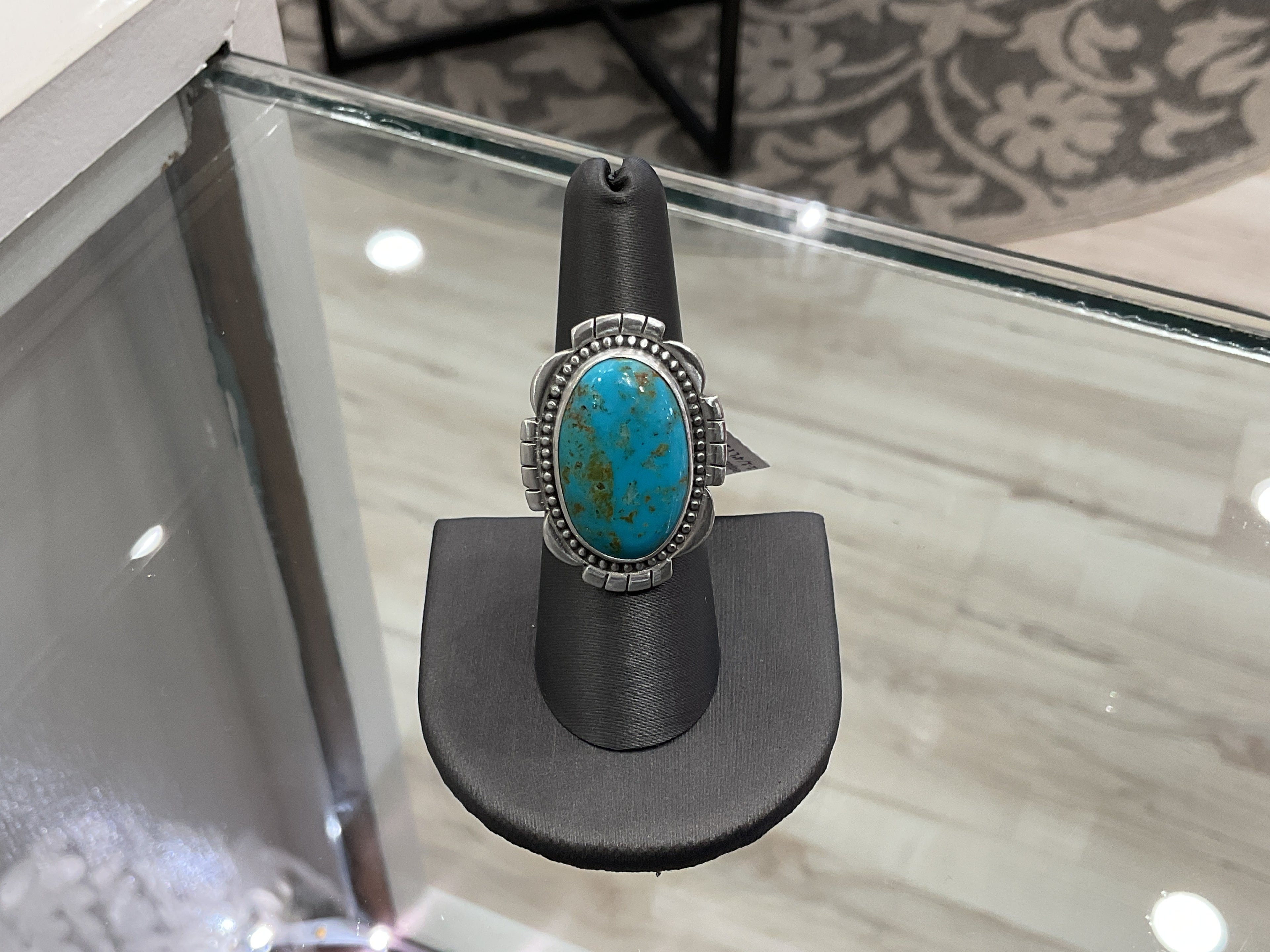 SS Sonoran turquoise adjustable ring