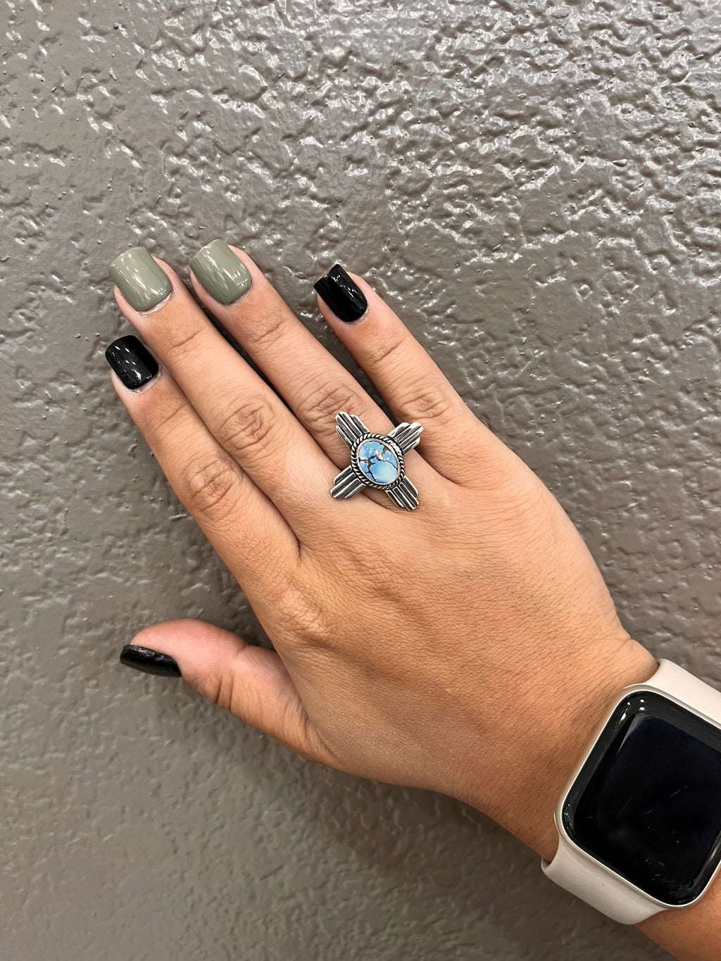 Golden Hills Oval Zia Ring