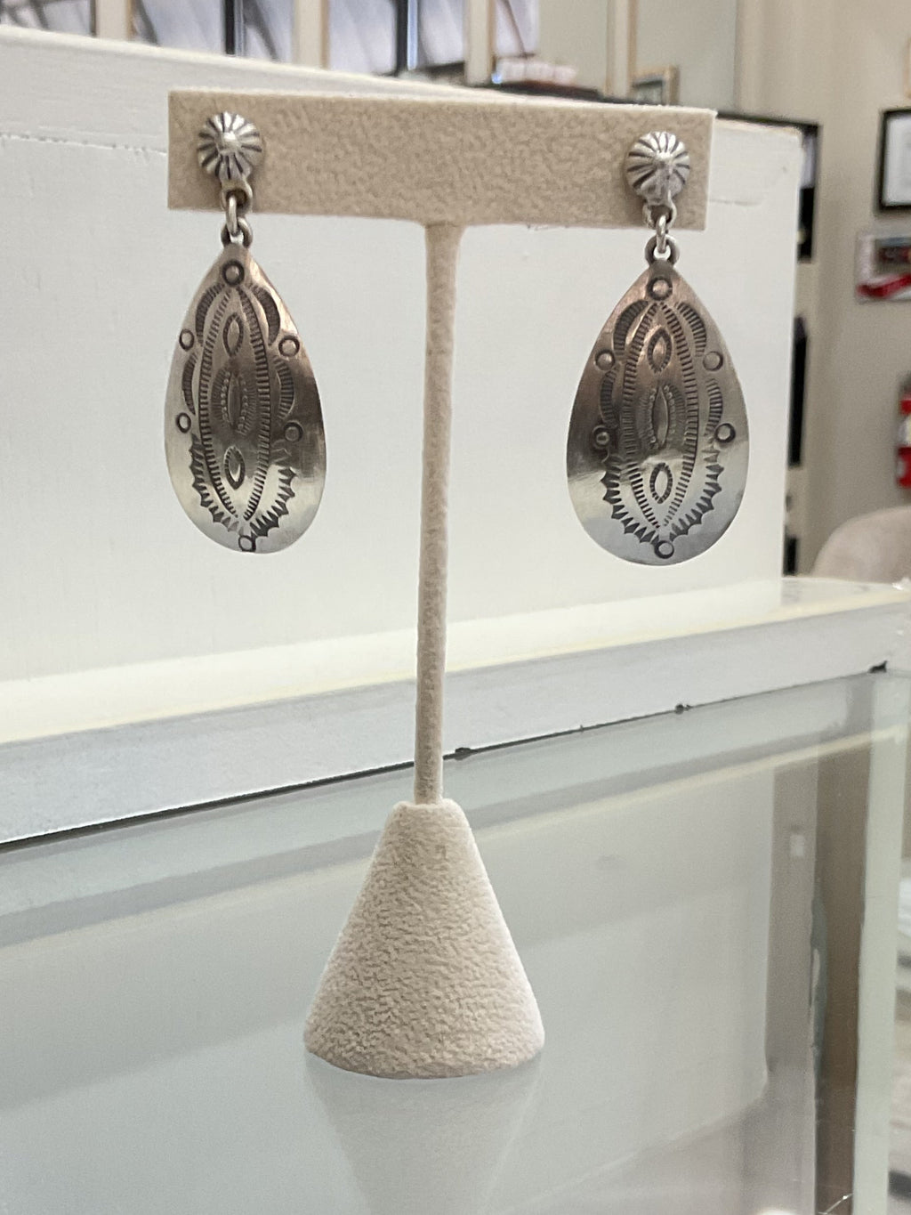 Sterling Silver Stamped Earrings