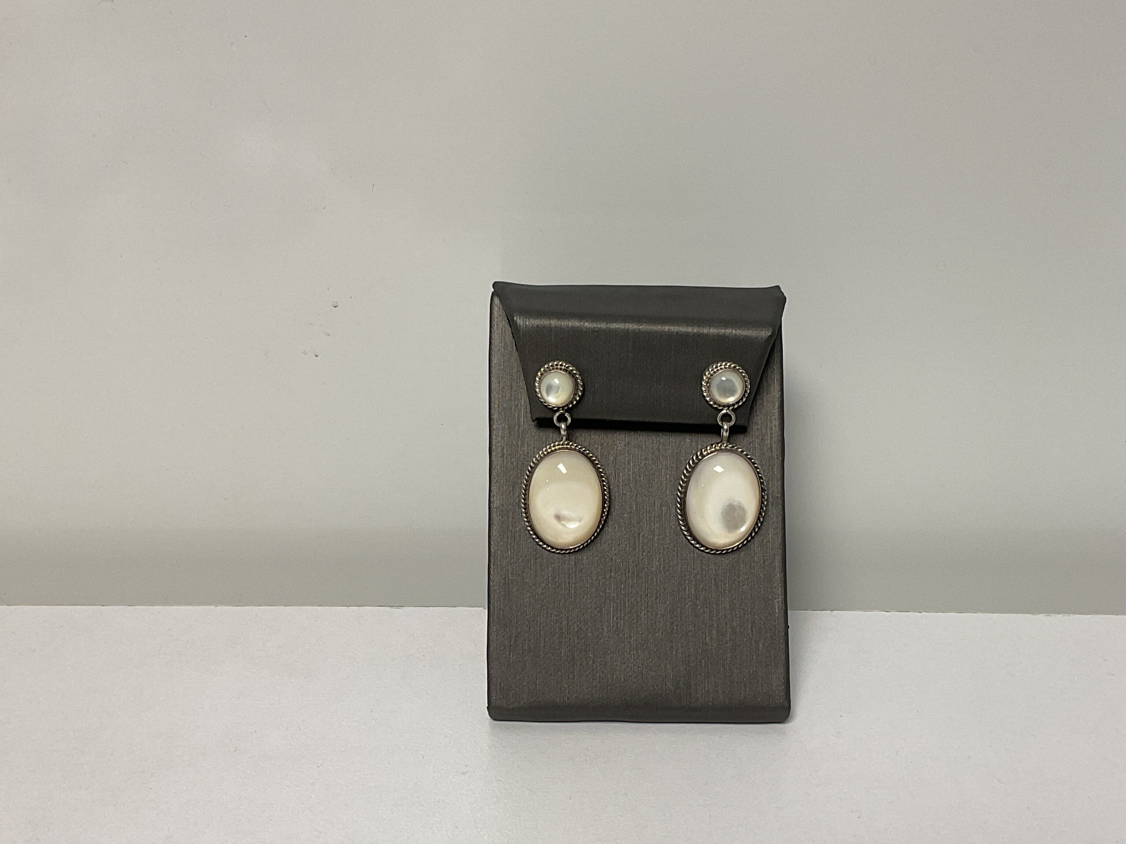 Double Mother Of Pearl Earrings