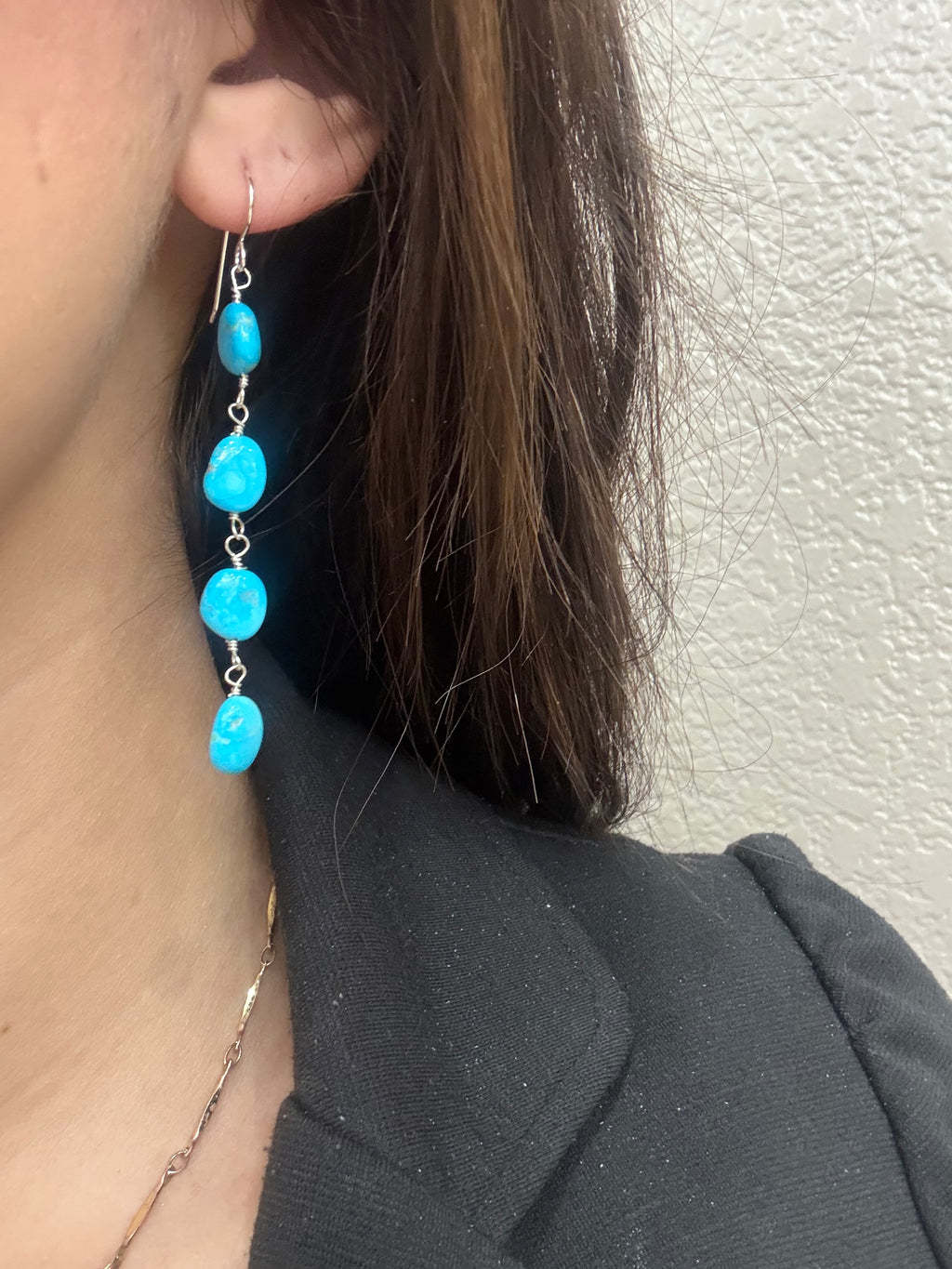 Sleeping Beauty Dangle Earrings