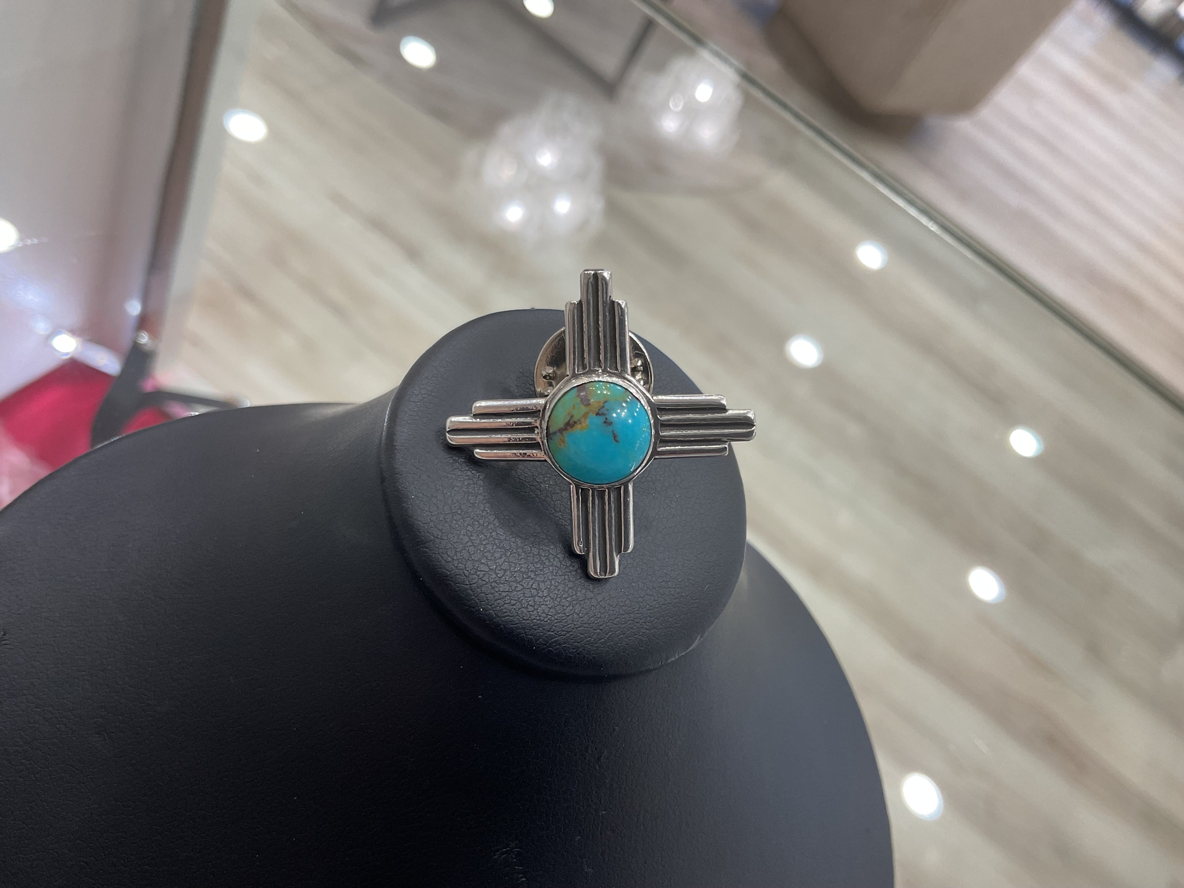 Zia Turquoise Necklace and Pin Set