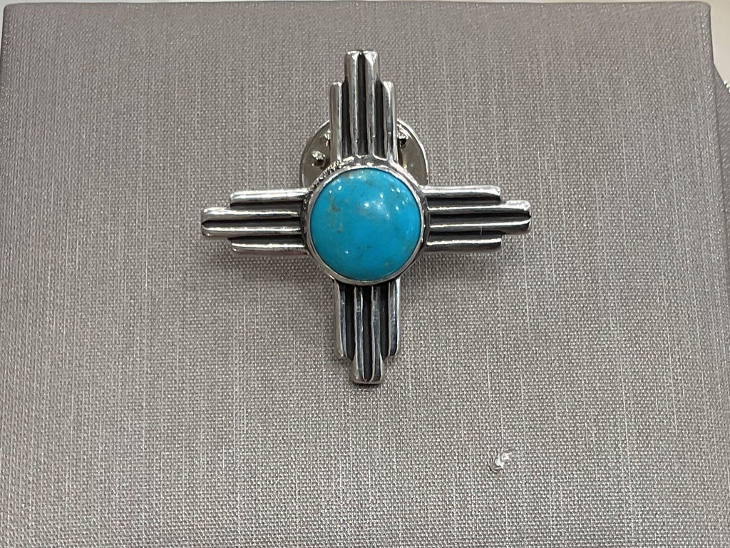 Zia Turquoise Necklace and Pin Set