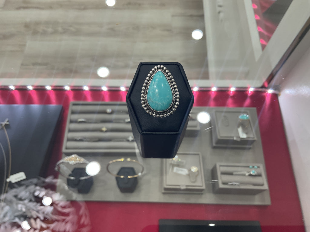 Sonoran Turquoise Teardrop Ring