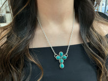 Load image into Gallery viewer, Nevada Turquoise Cross Necklace
