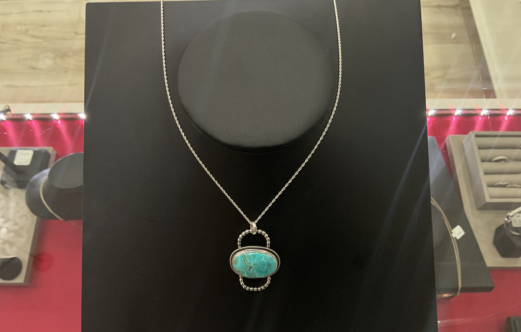 Kingman Turquoise Twilly Scarf Slide/Pendant
