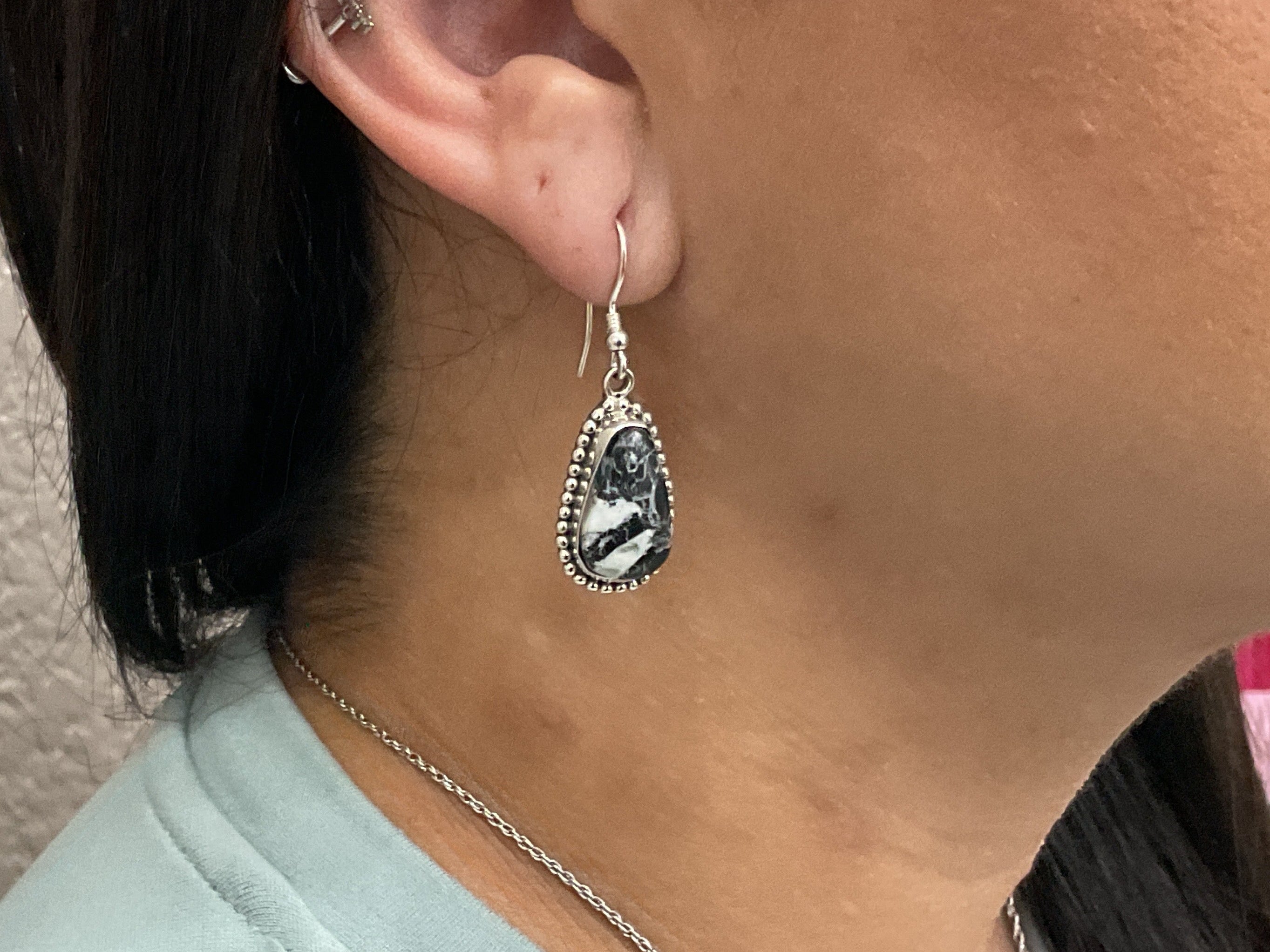 White Buffalo Earrings
