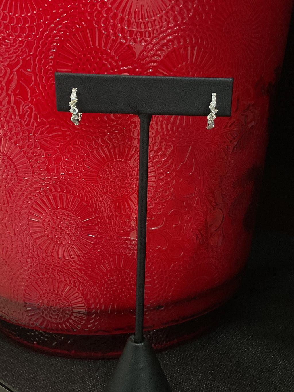 14KW Natural Diamond Hoop Earrings