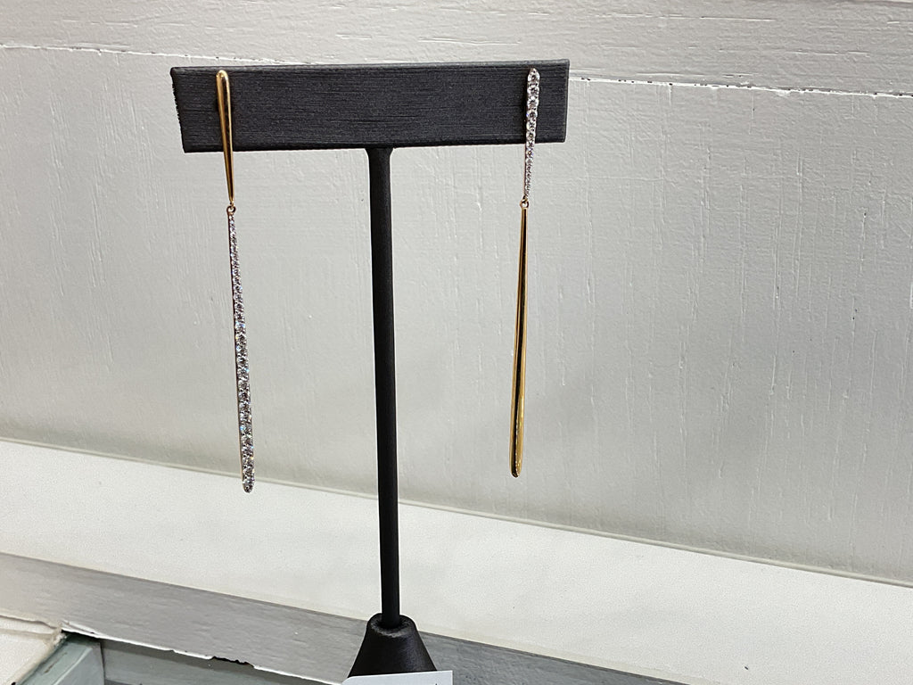 14KY Gold and Diamond Earrings