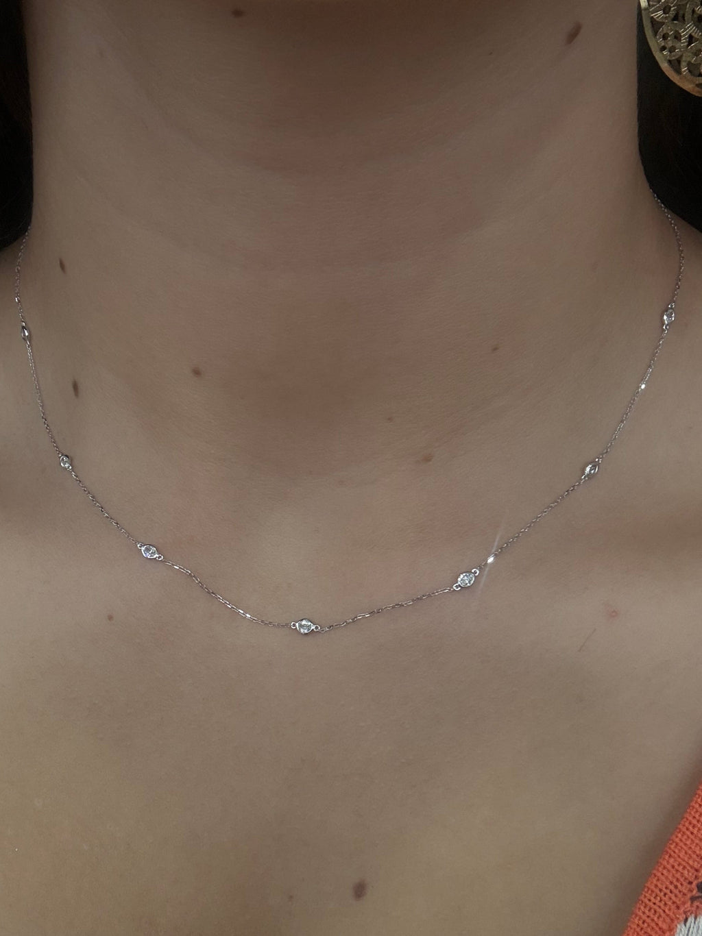 14KW Natural Diamond Necklace