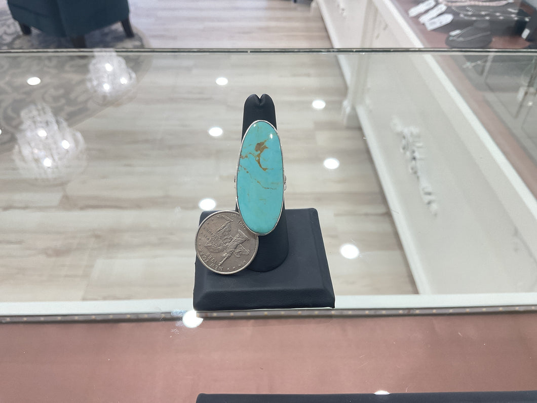 Kingman Turquoise and Sterling Silver Ring
