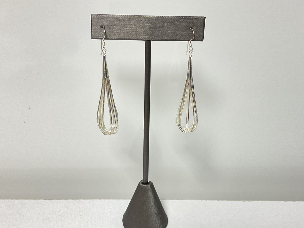 The Liquid Silver Drop Earrings
