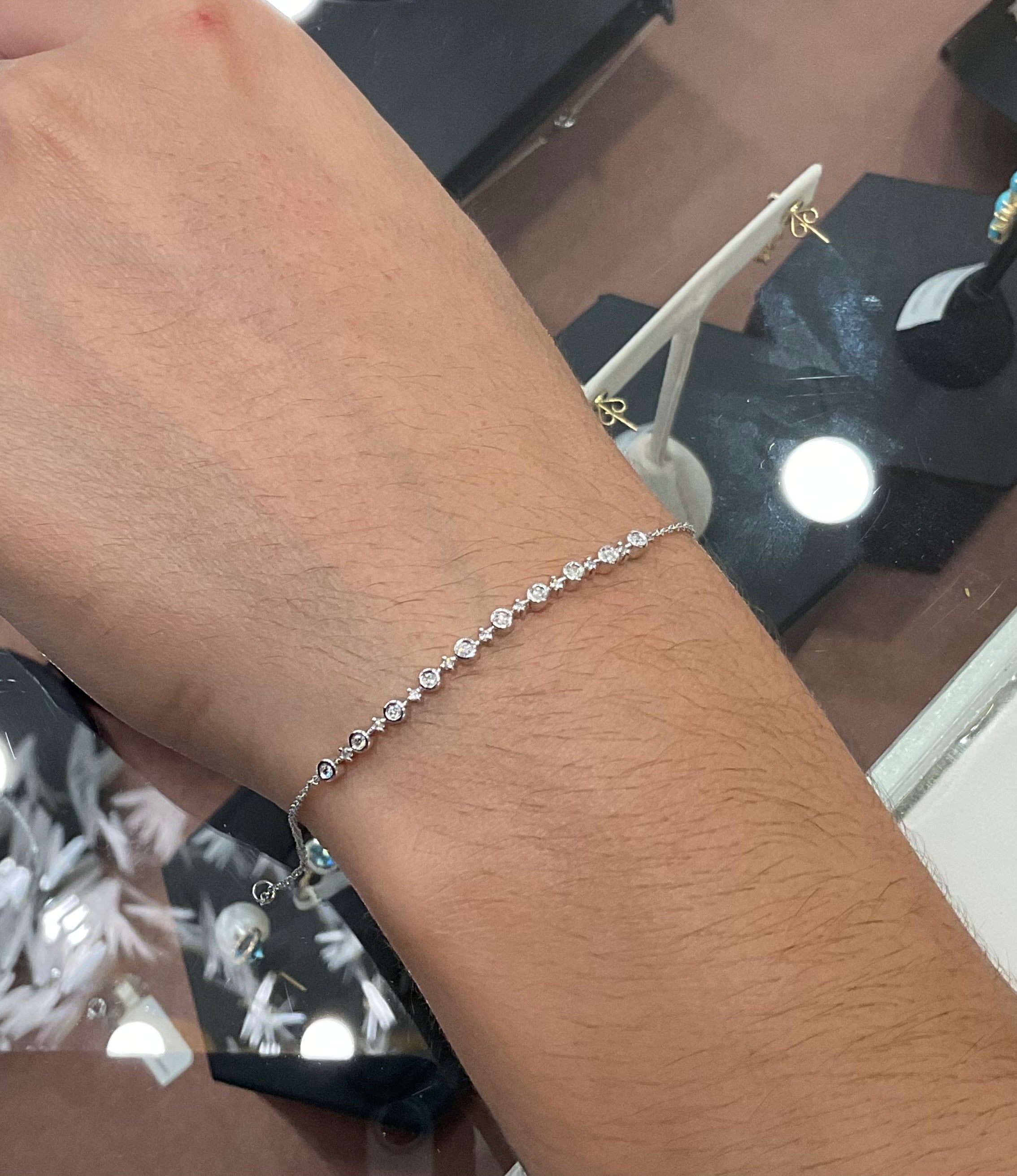 14K White Bracelet