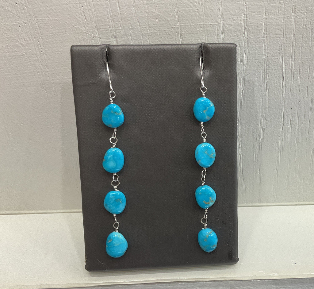 Sleeping Beauty Dangle Earrings