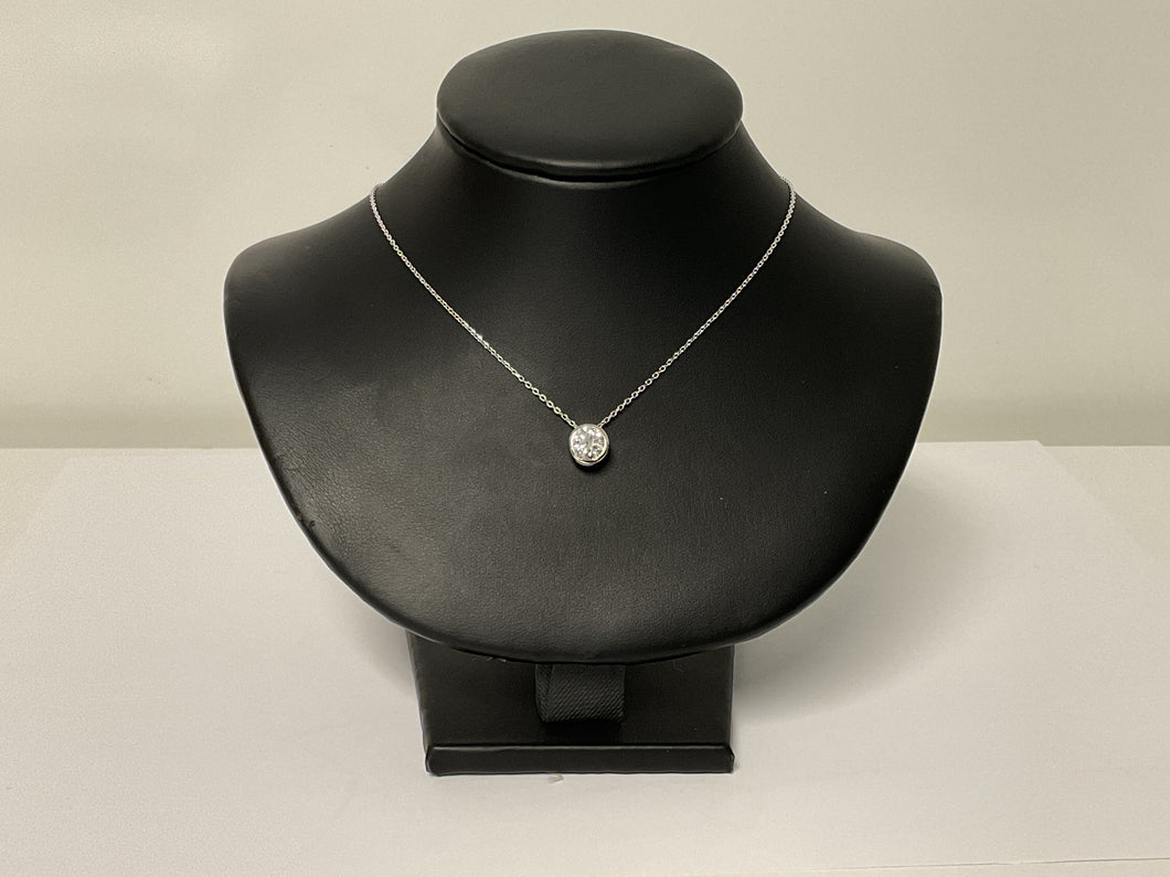 14KW Round 1CT LG Necklace