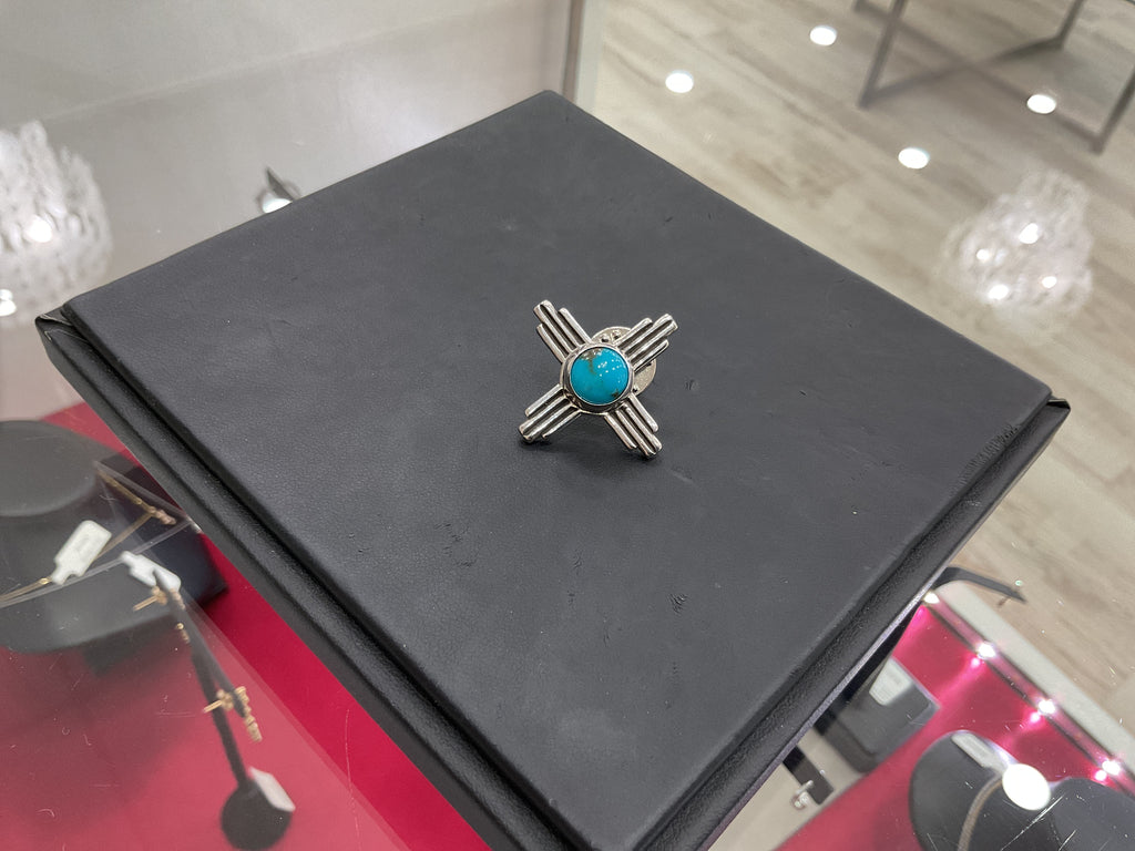Zia Turquoise Pin