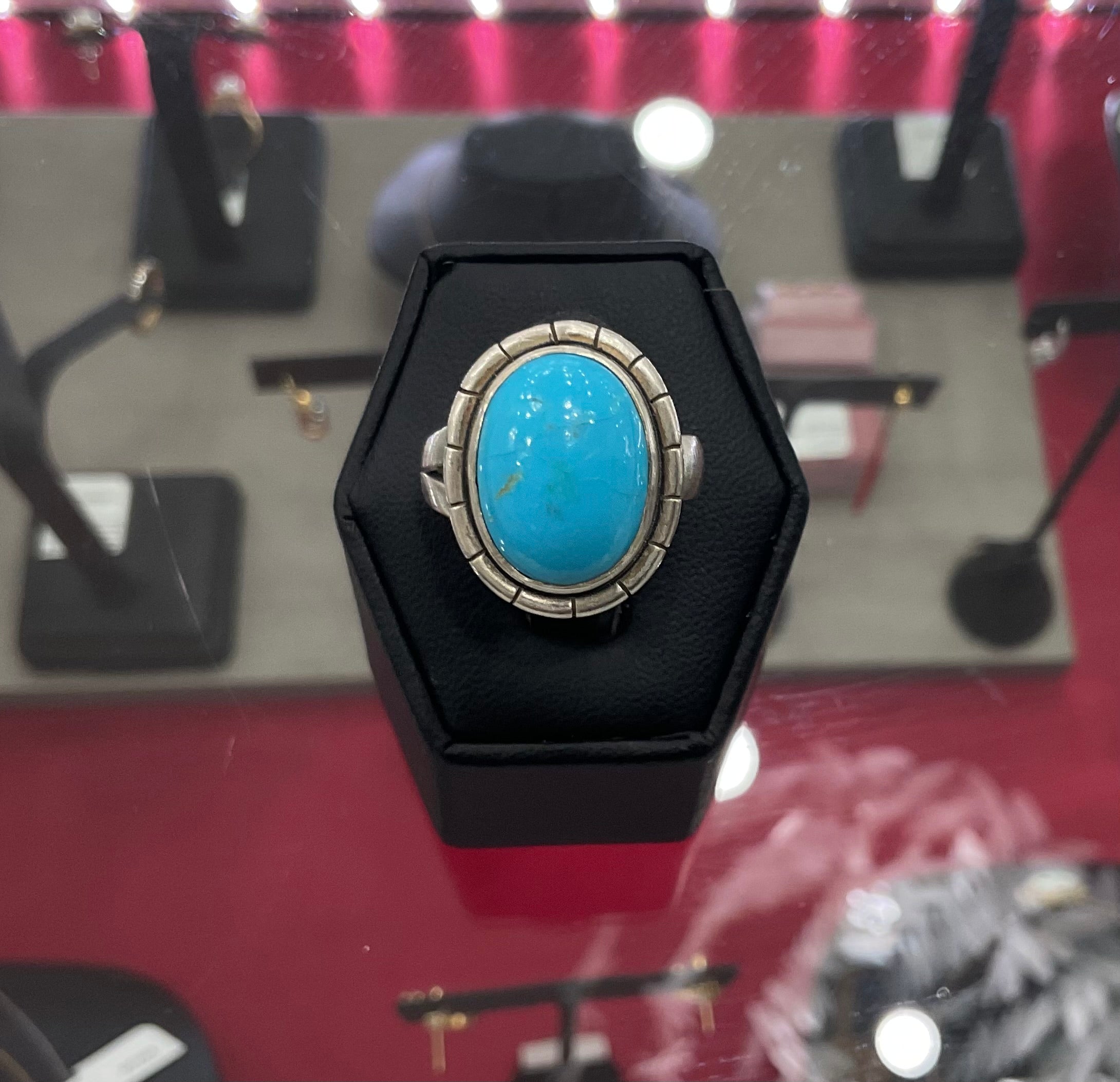 Sonora Turquoise Oval Adjustable Ring