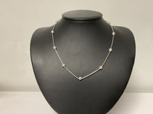 Load image into Gallery viewer, Dainty Sterling Silver Pearl Necklace

