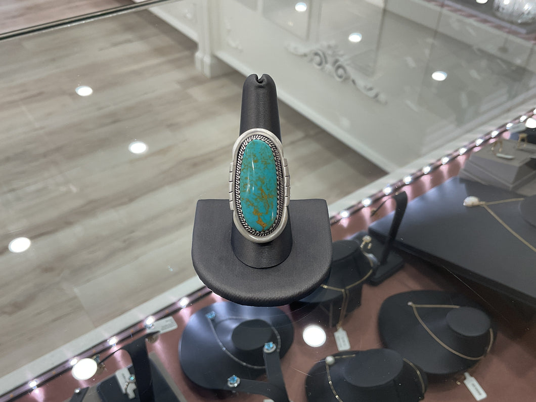 Kingman Turquoise and Sterling Silver Ring
