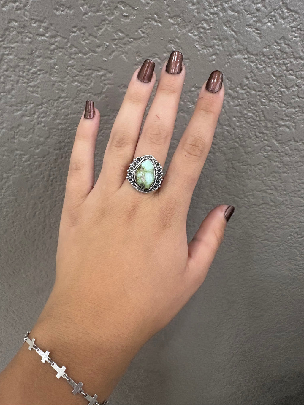 Palameno Turquoise Teardrop Ring