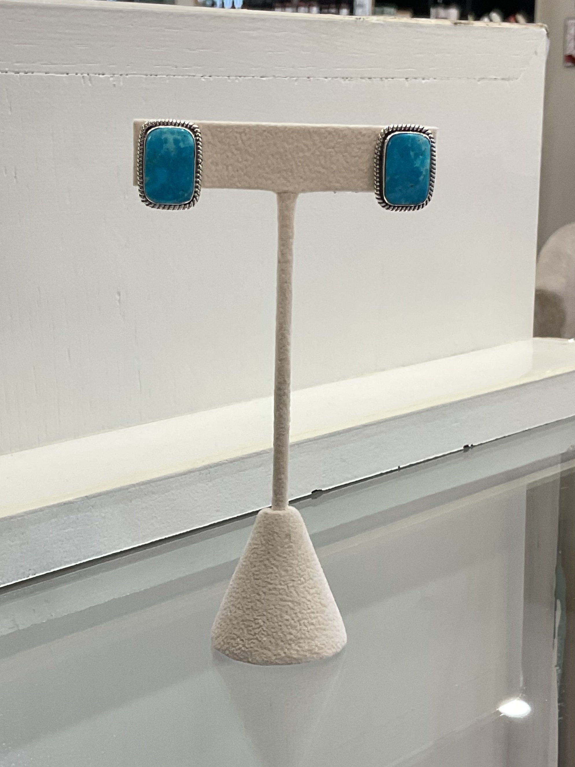 Sonoran Turquoise Square Earrings