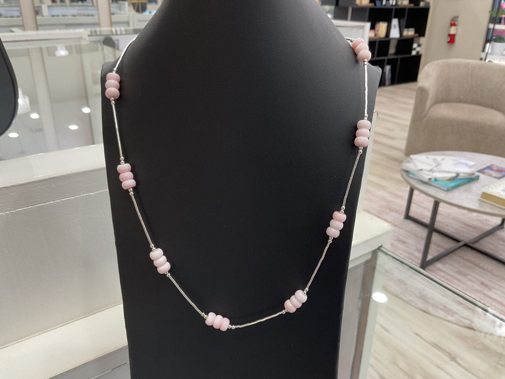 Pink Conch Nugget Necklace