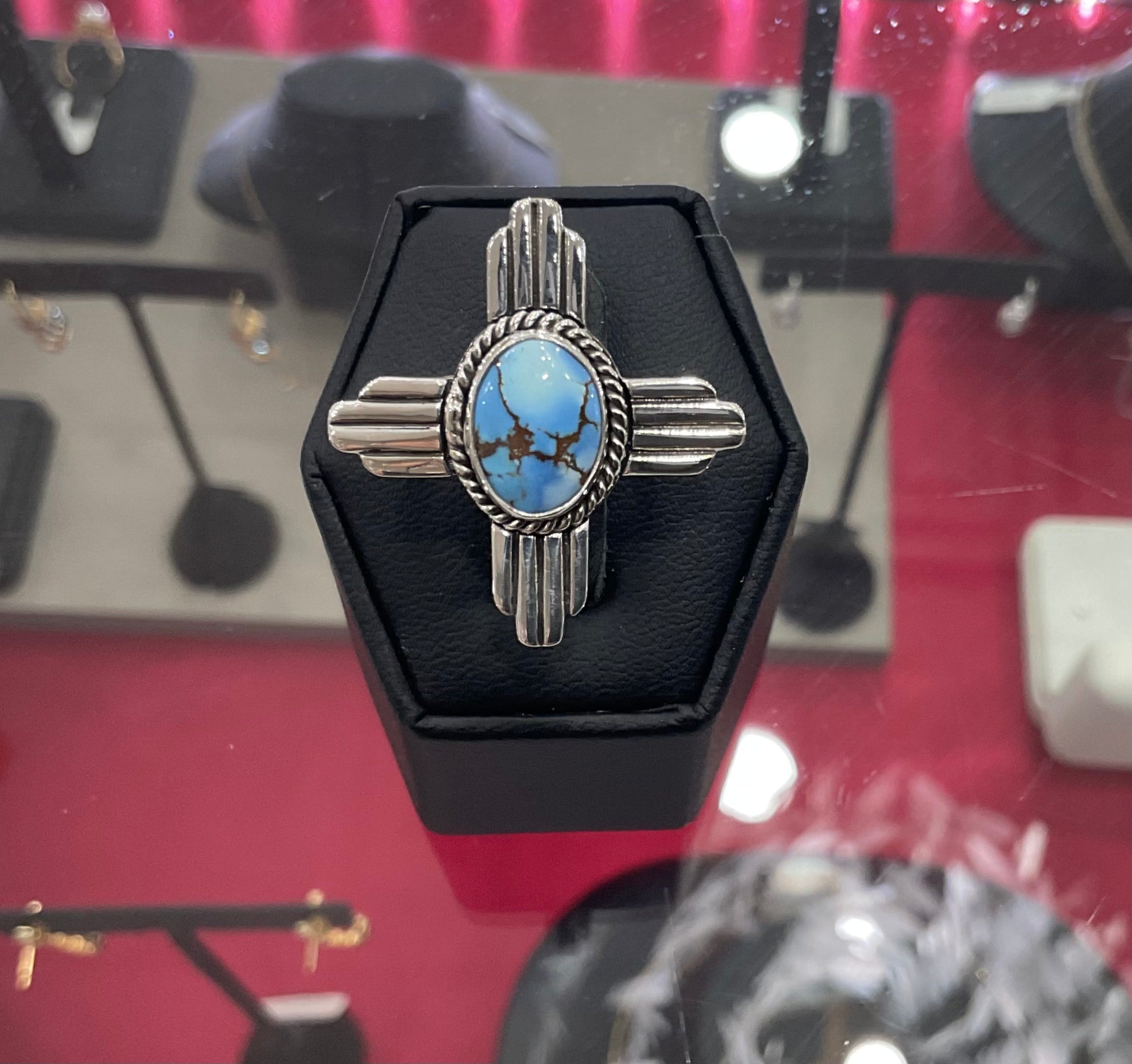Golden Hills Oval Zia Ring